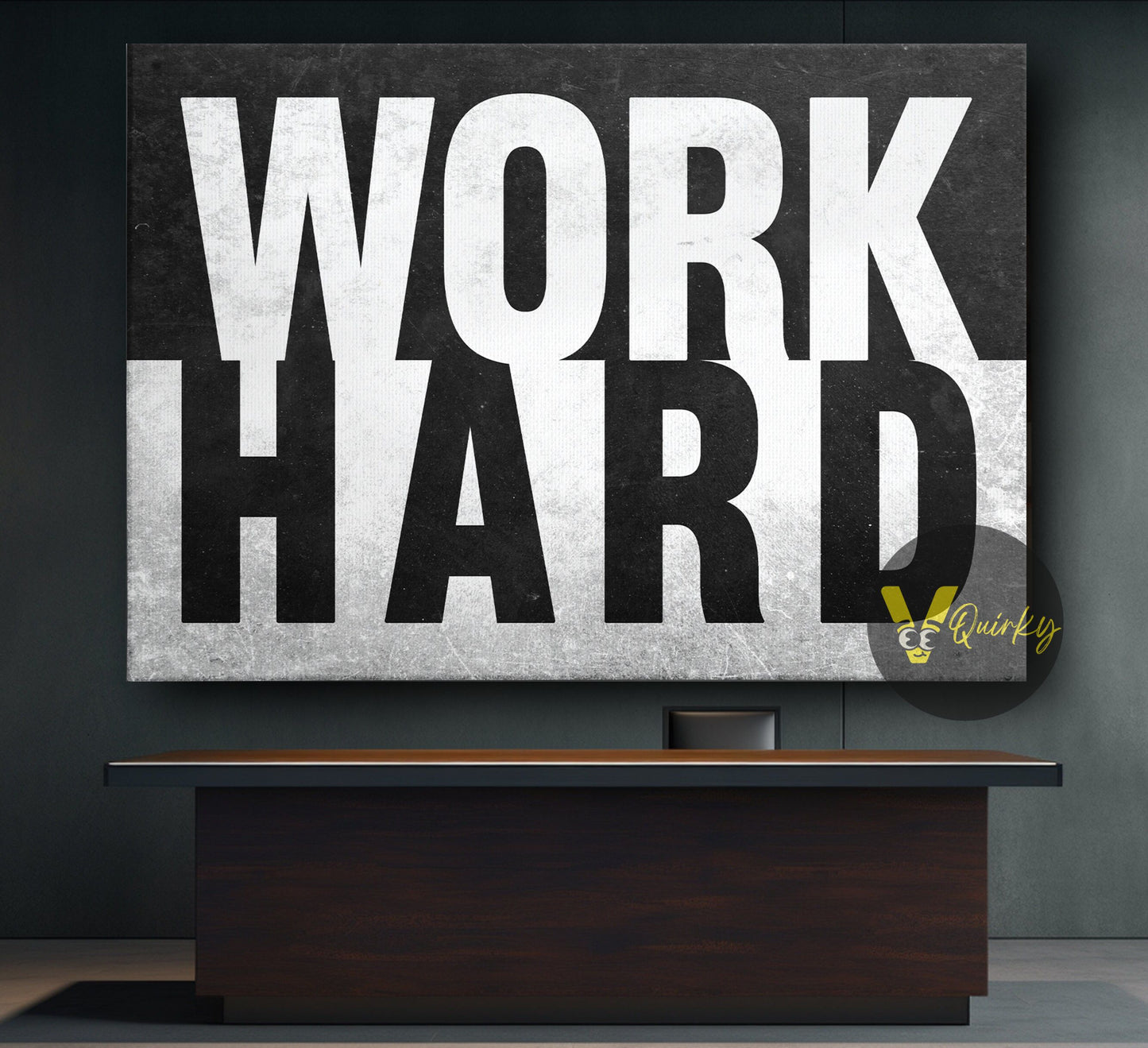 Work Hard Canvas Painting