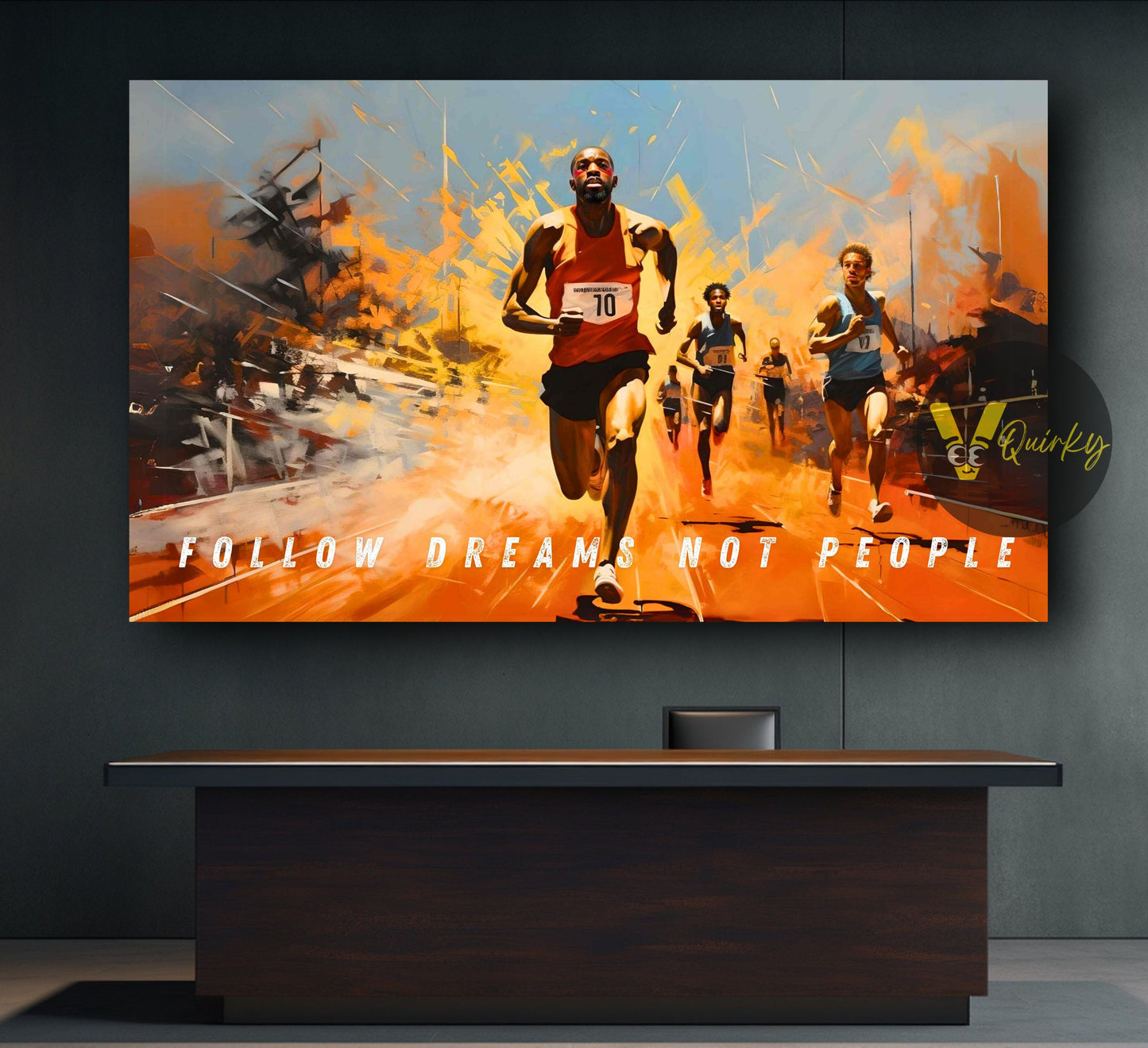 Follow Dreams Not People Canvas Painting