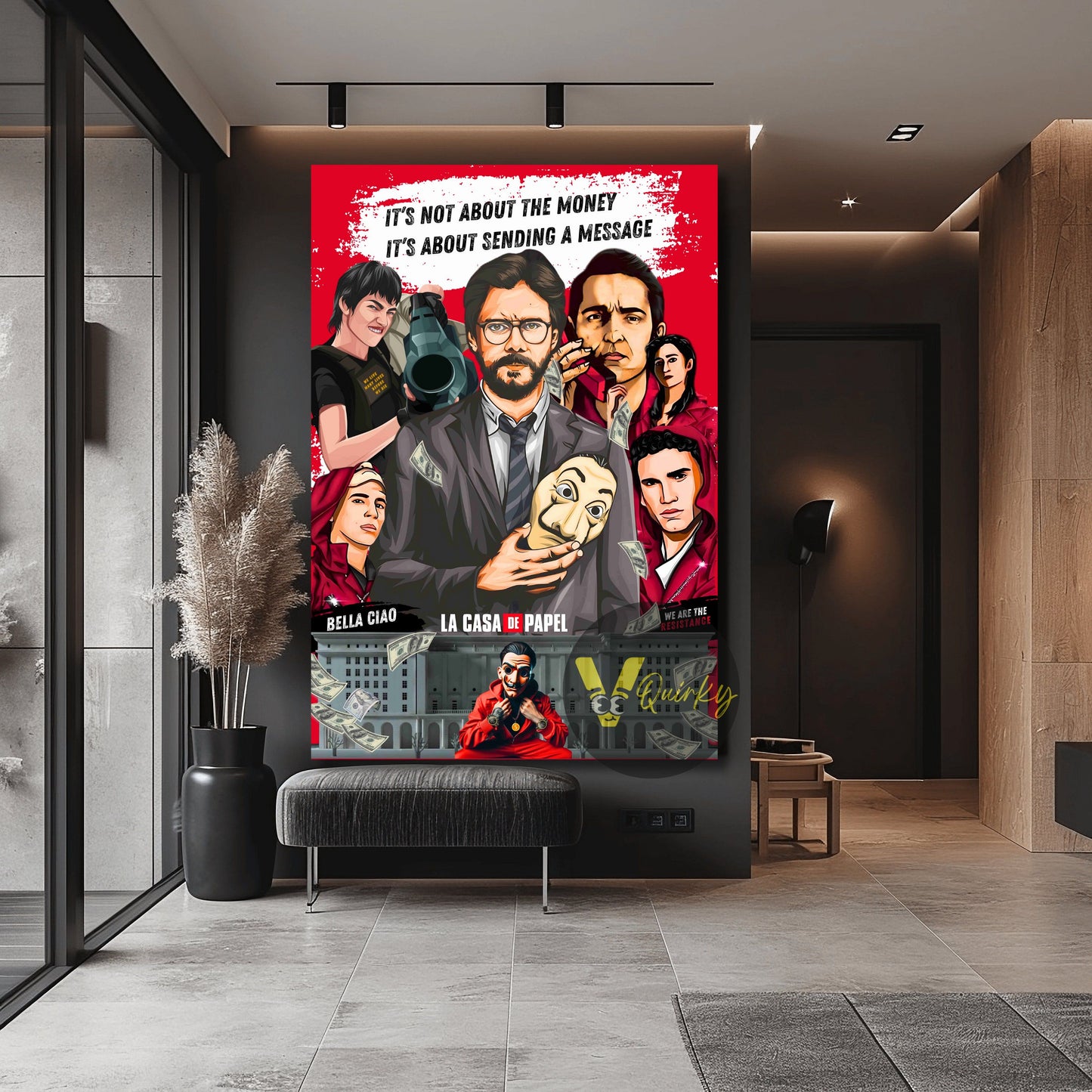 Money Heist (La Casa De Papel ) Canvas Painting