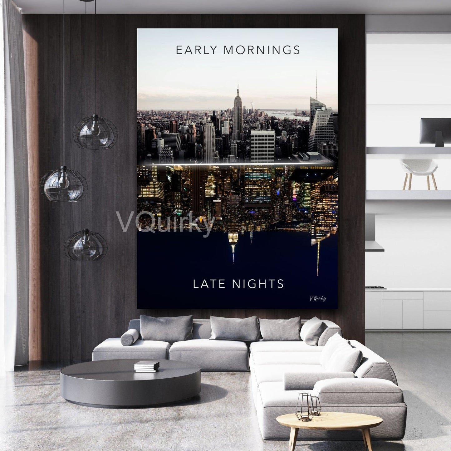 Early Mornings Late Nights Canvas Painting