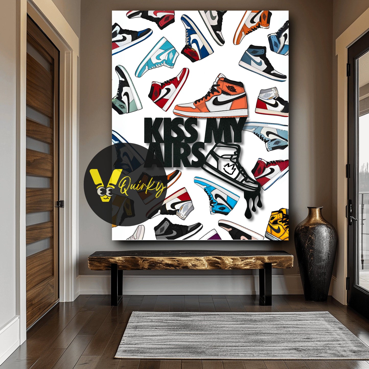 Nike Kiss My Airs V1 Canvas Painting