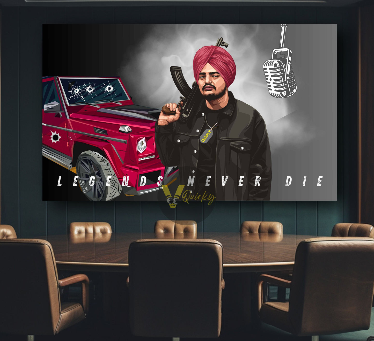 Legends Never Die (Sidhu Moose Wala) Canvas Painting