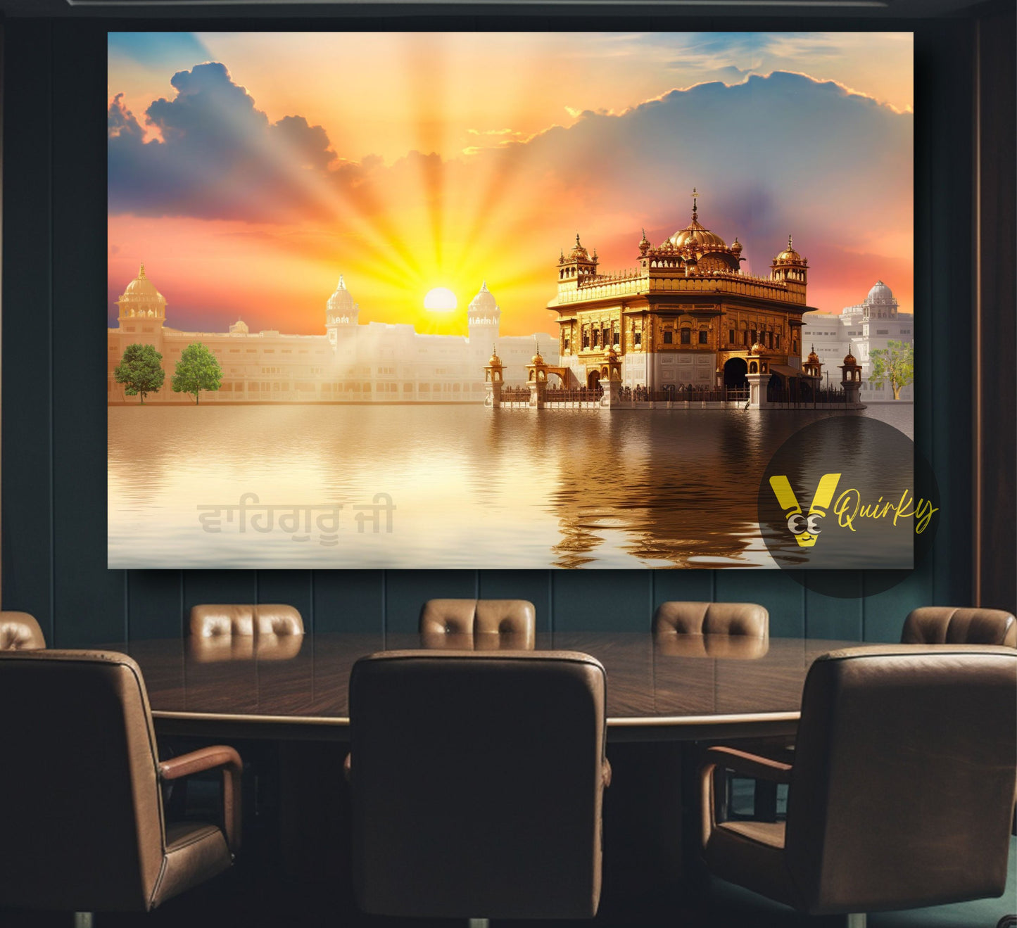 Golden Temple (WAHEGURU JI) Canvas Painting
