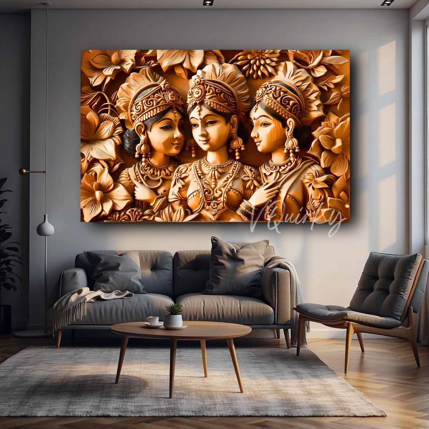 3d Traditional Women Art H2 Canvas Painting