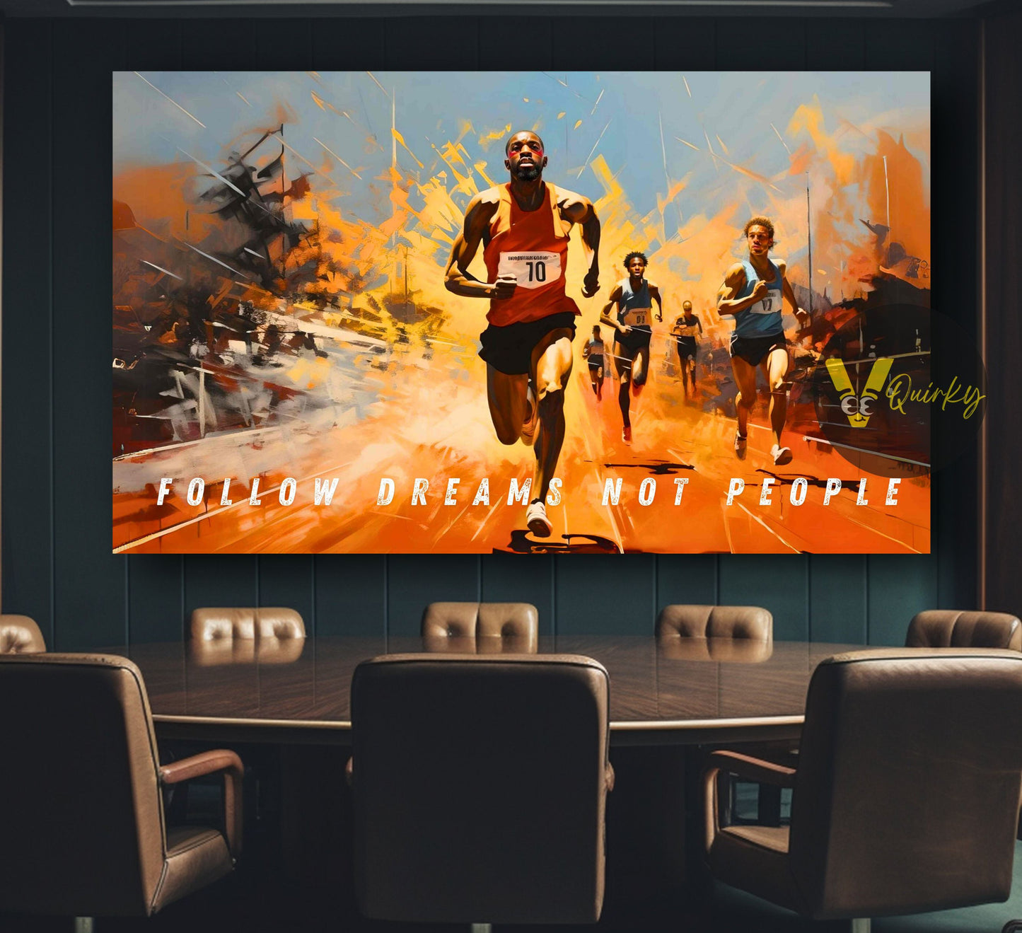 Follow Dreams Not People Canvas Painting