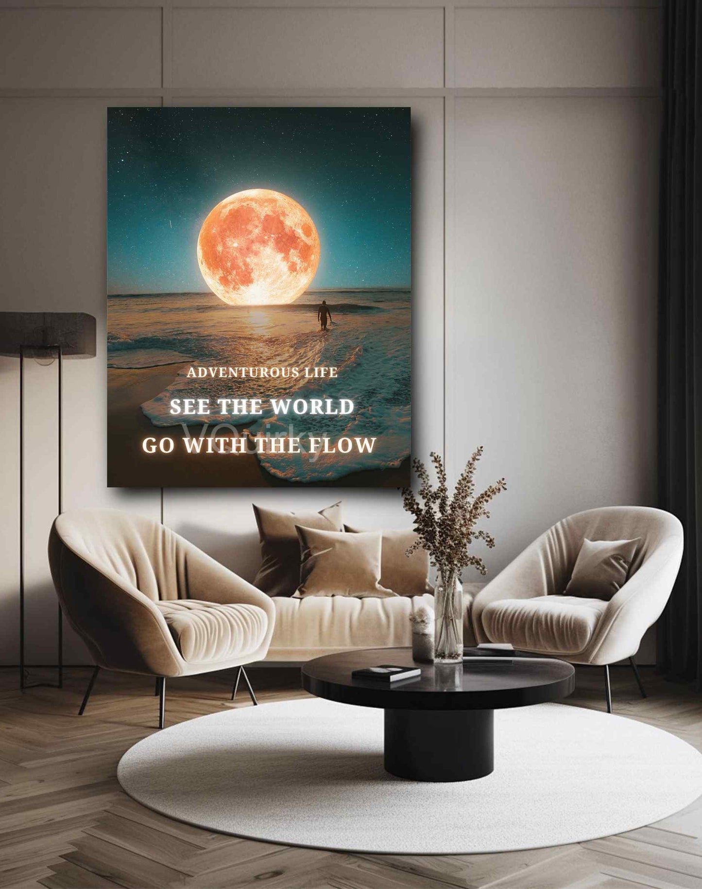 See The World Canvas Painting
