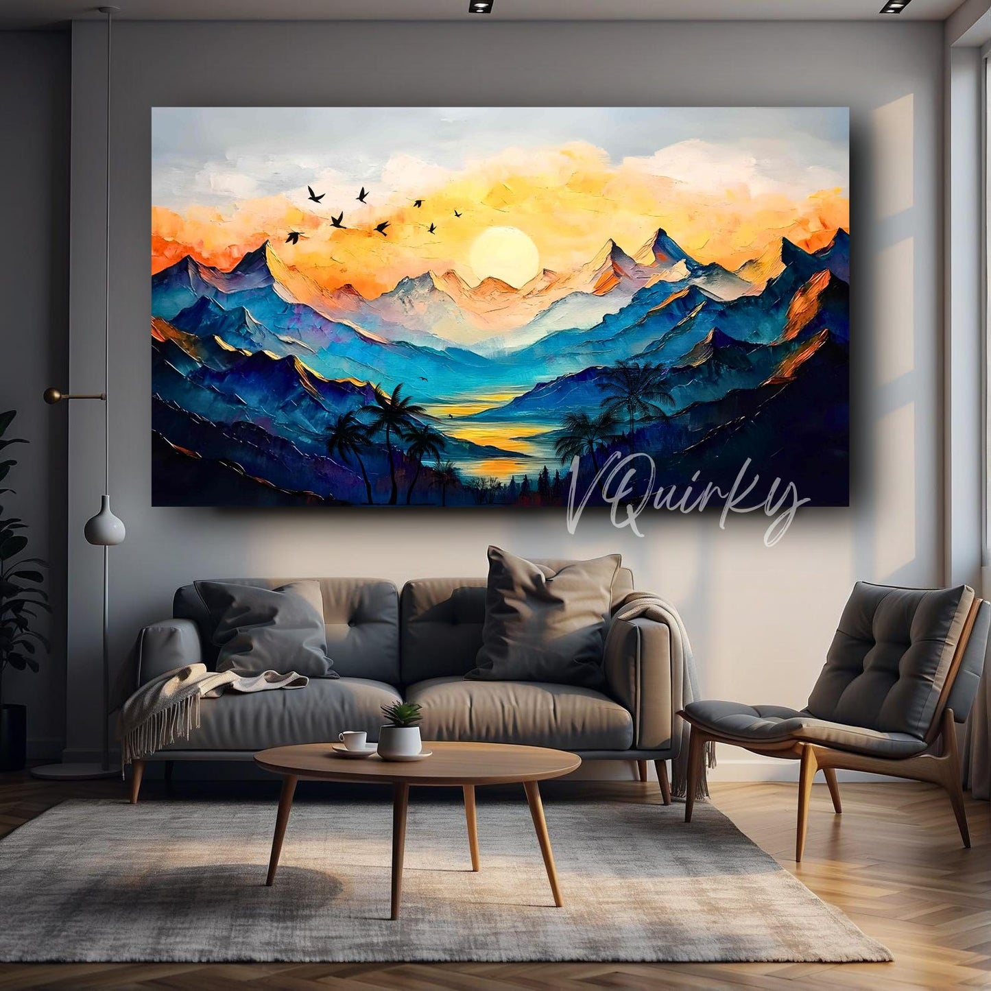 Abstract 3d Nature Canvas Painting