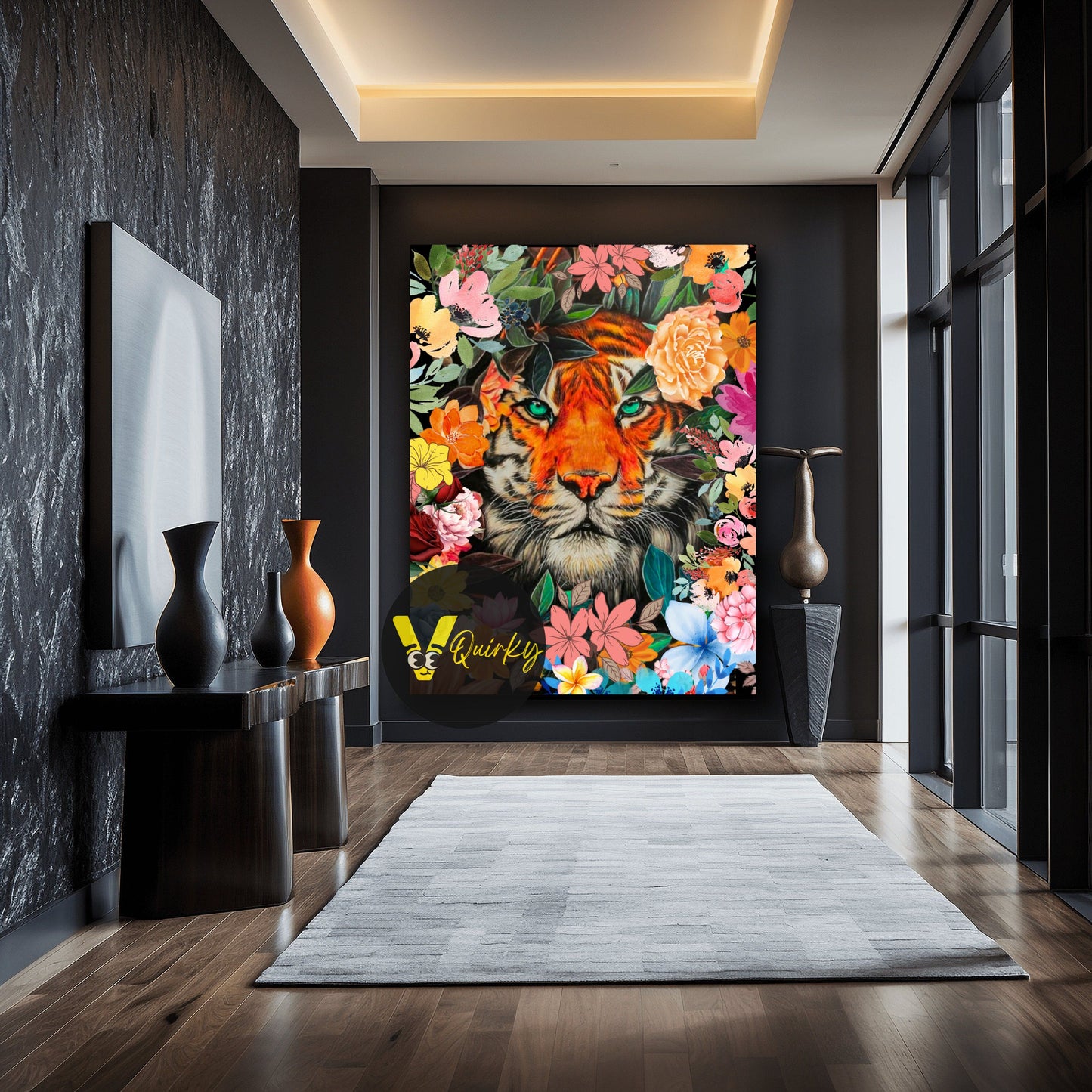 Hustling Tiger V1 Canvas Painting