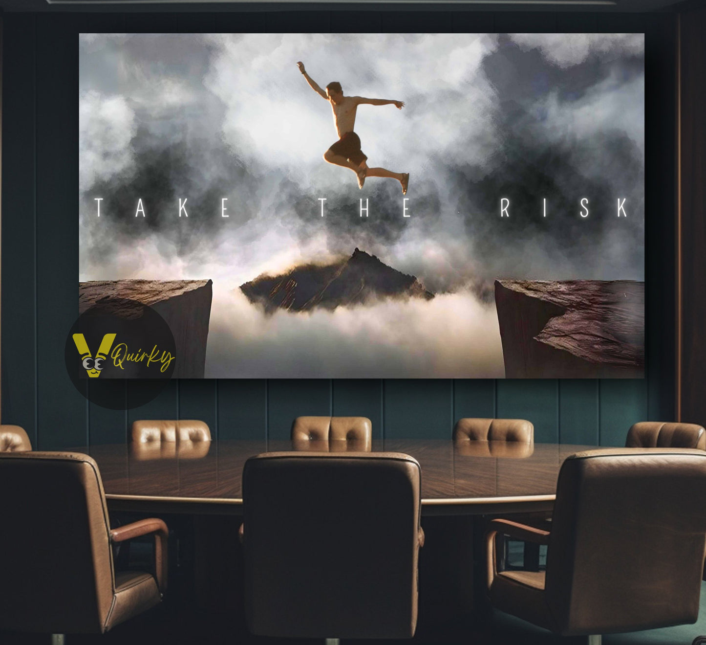 Take The Risk Canvas Painting