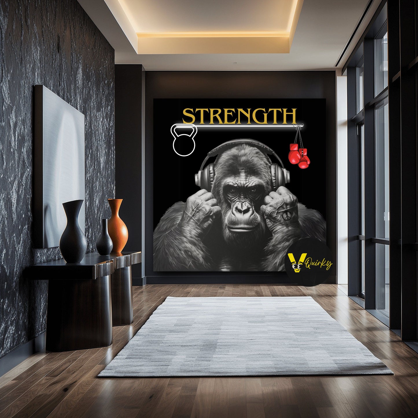 Powerful Monkey Canvas Painting