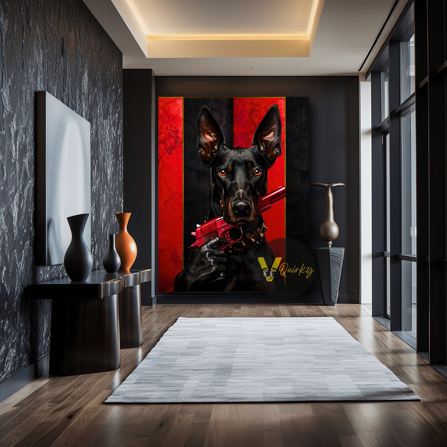 Luxury Fearless Dog V1 Canvas Painting