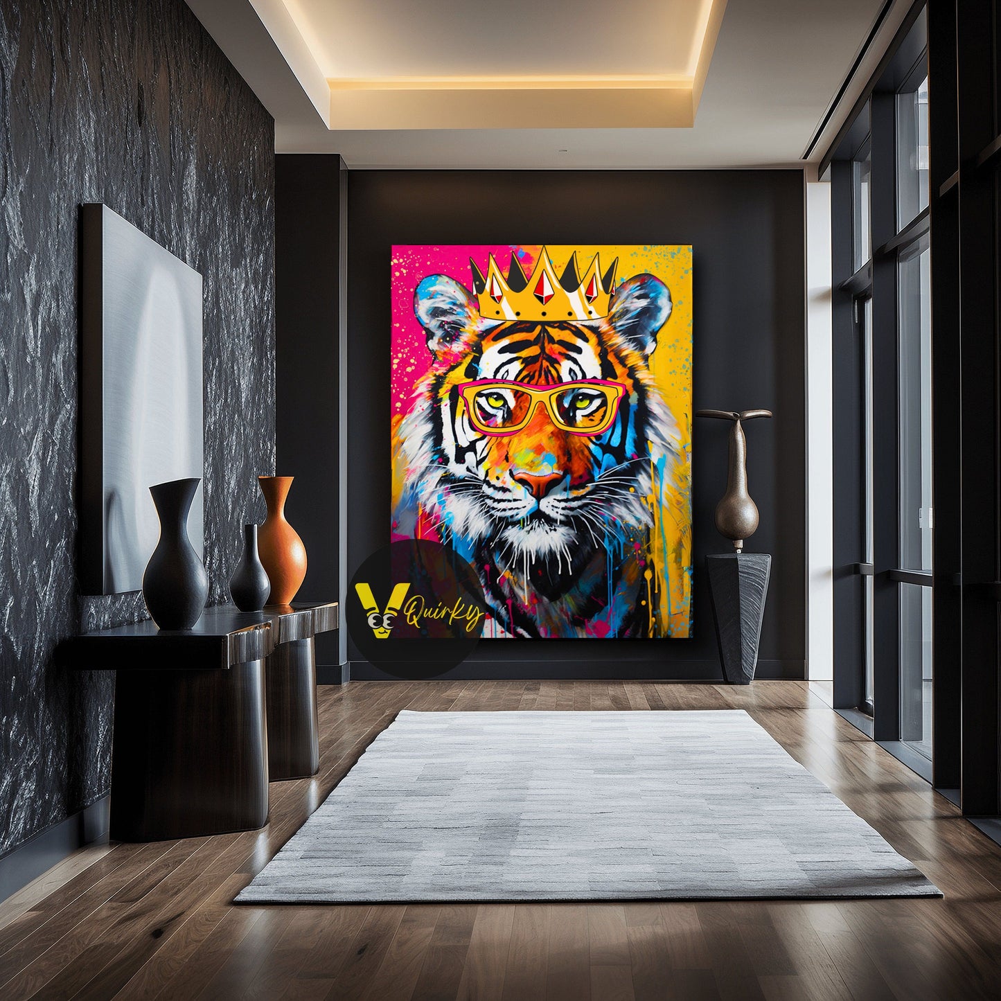 King Mafia Tiger Canvas Painting