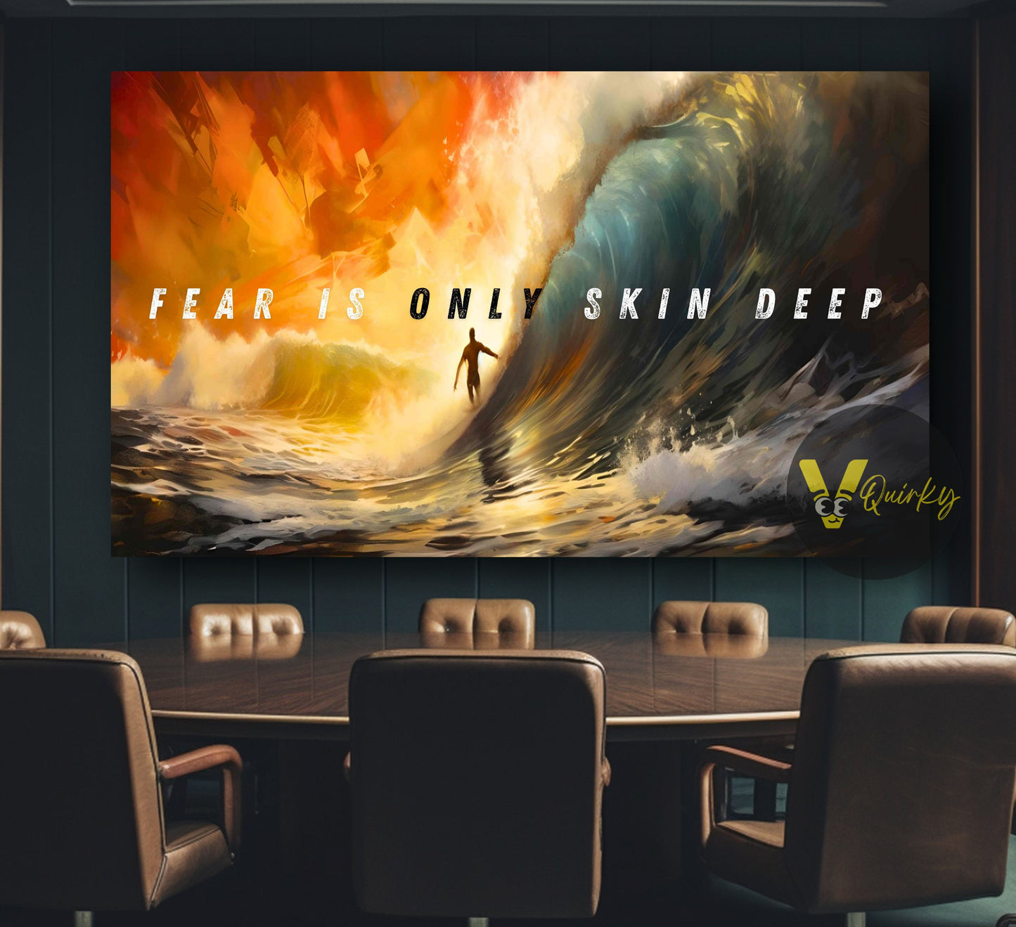 Fear Is Only Skin Deep Canvas Painting