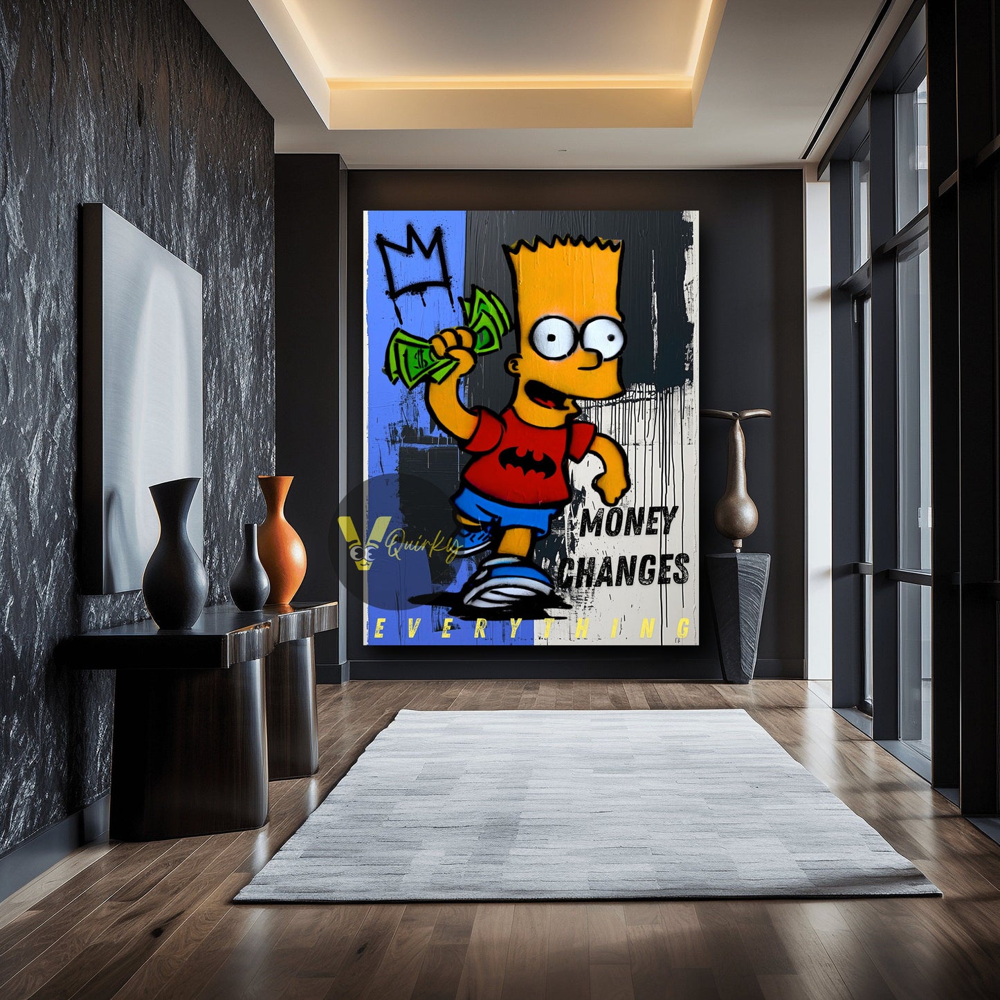 The Simpsons Money Changes Everything Canvas Painting