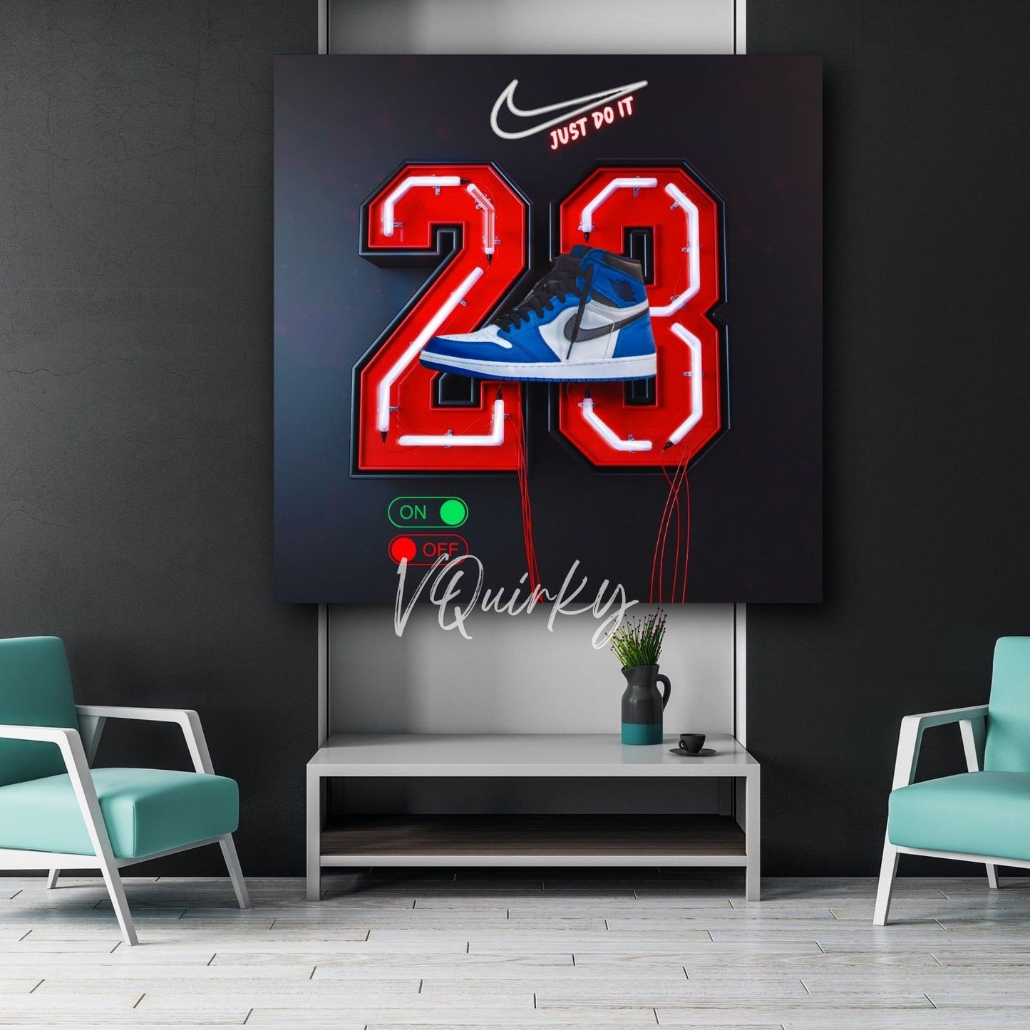 Nike 23 Jordan Canvas Painting