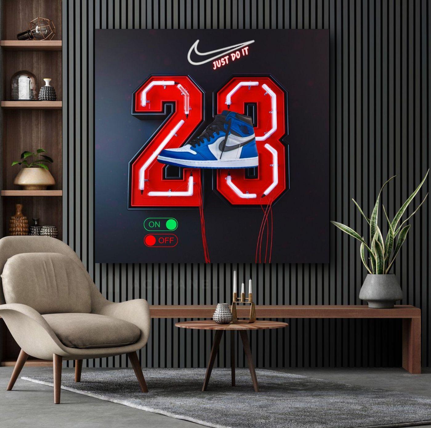 Nike 23 Jordan Canvas Painting