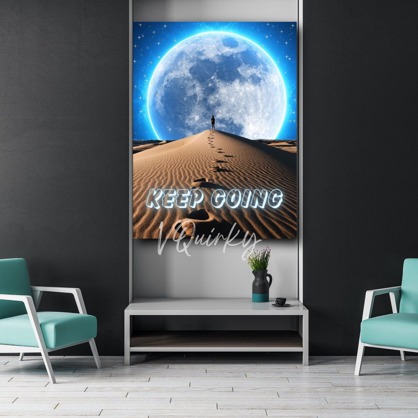 Keep Going V2 Canvas Painting