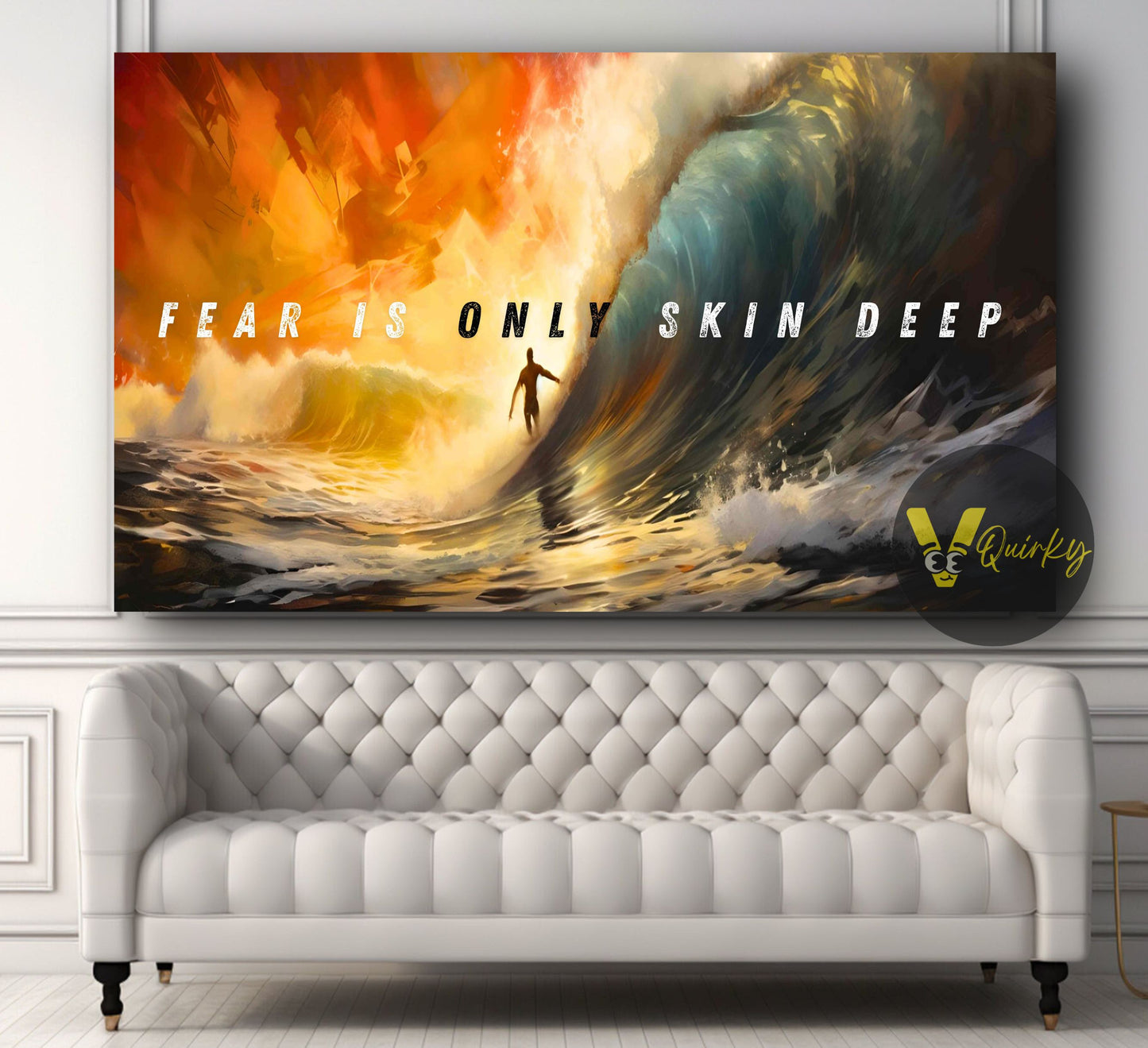 Fear Is Only Skin Deep Canvas Painting