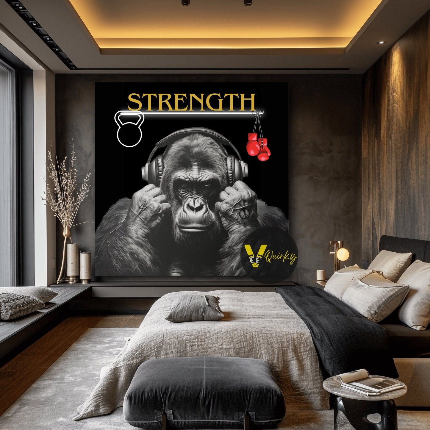 Powerful Monkey Canvas Painting