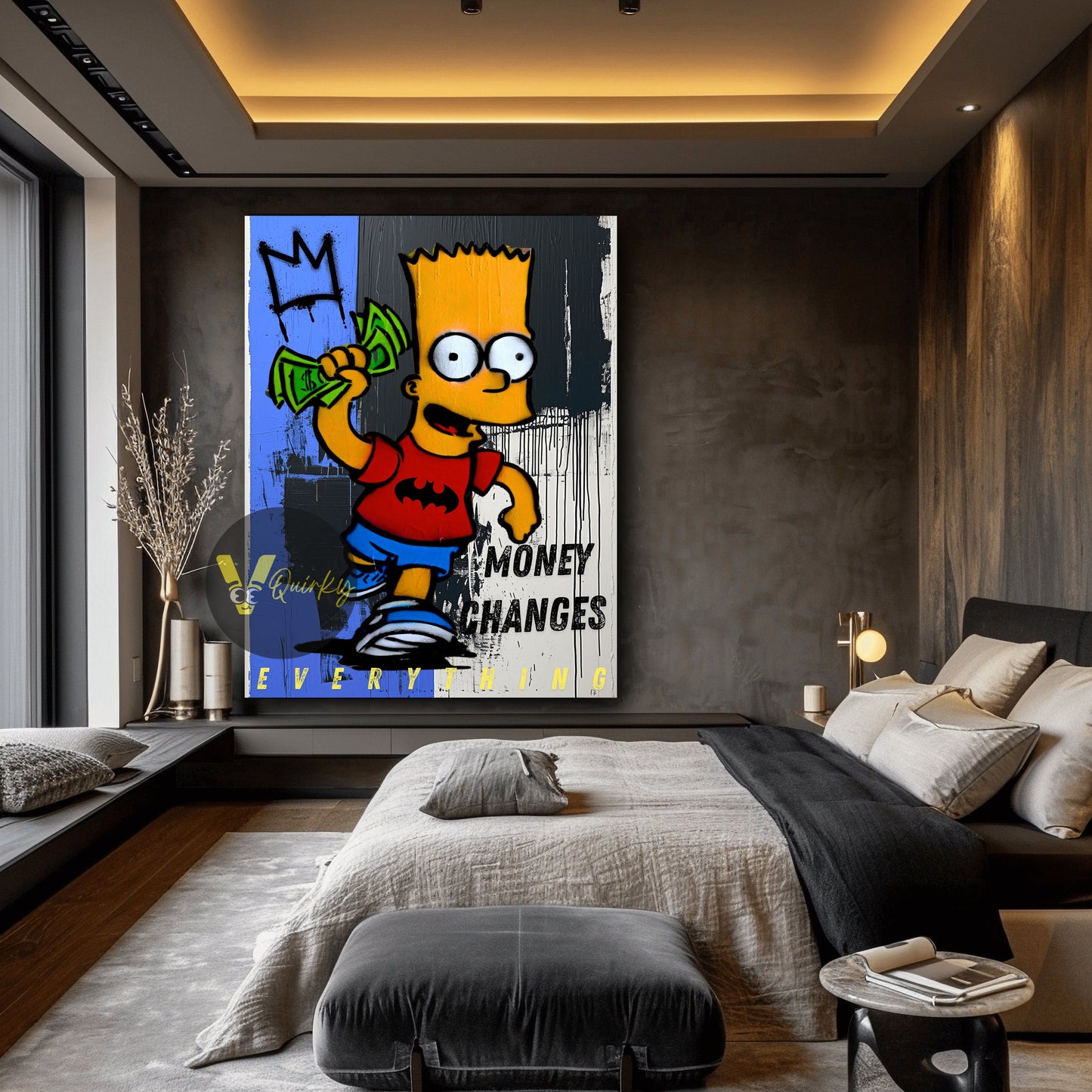 The Simpsons Money Changes Everything Canvas Painting