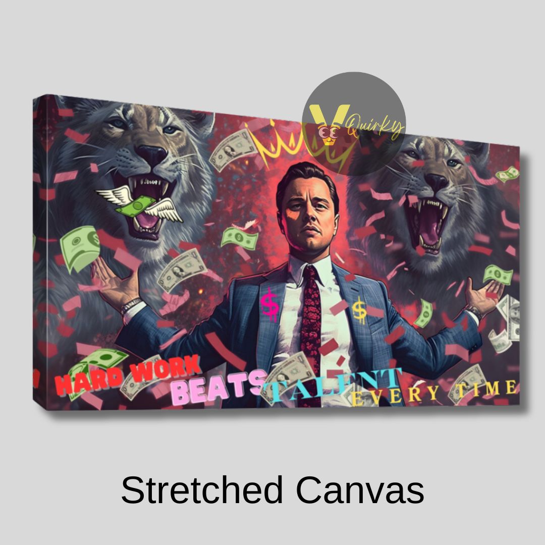 Leonardo Dicaprio (The Wolf of Wall Street 2) Canvas Painting