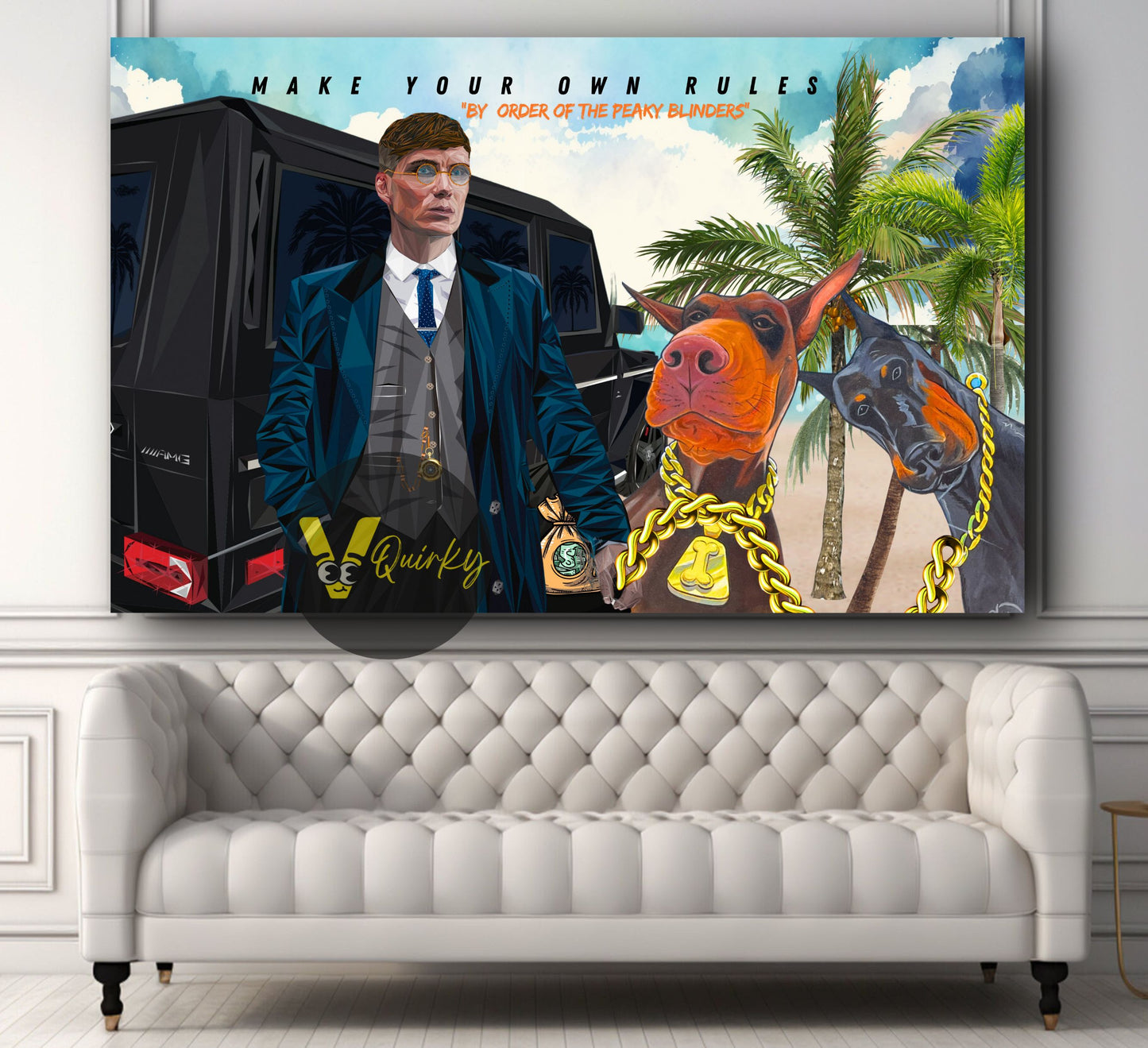 "By Order Of The Peaky Blinders" Thomas Shelby Canvas Painting