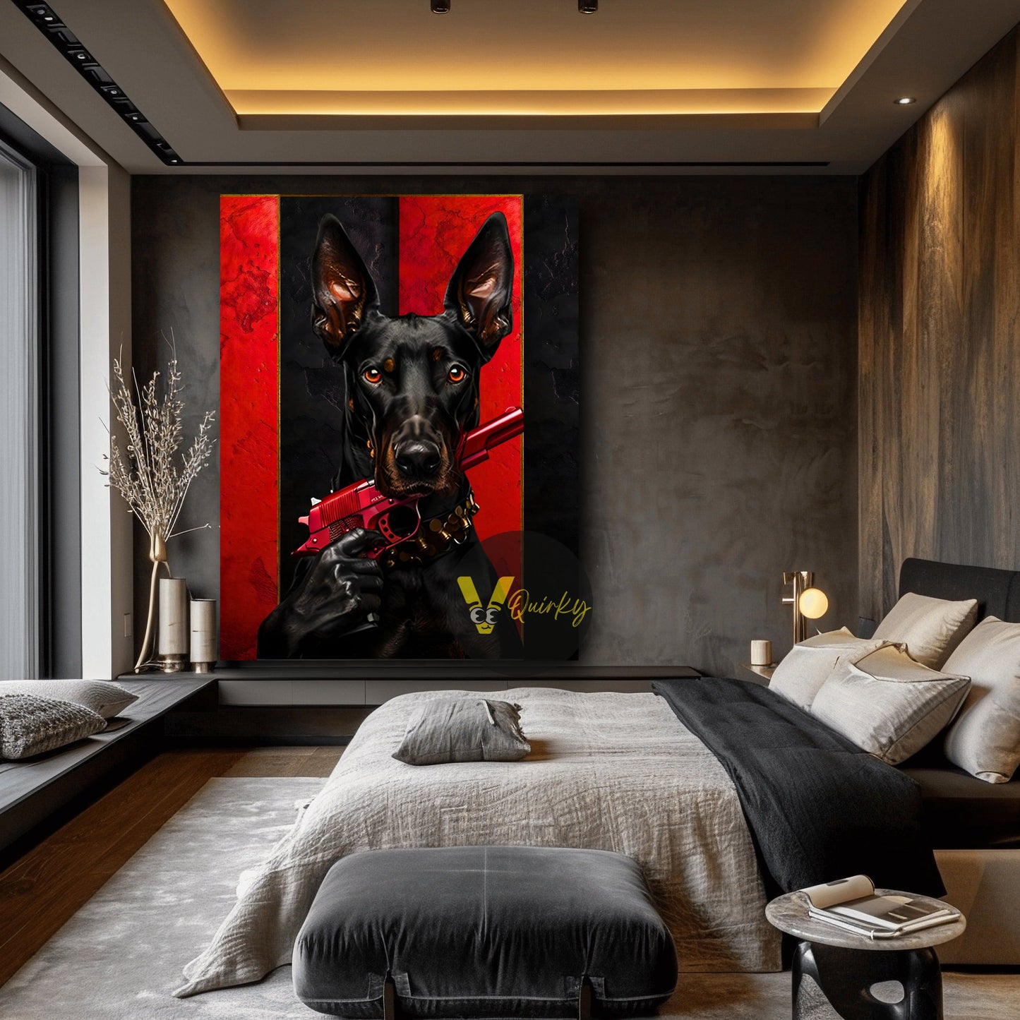 Luxury Fearless Dog V1 Canvas Painting