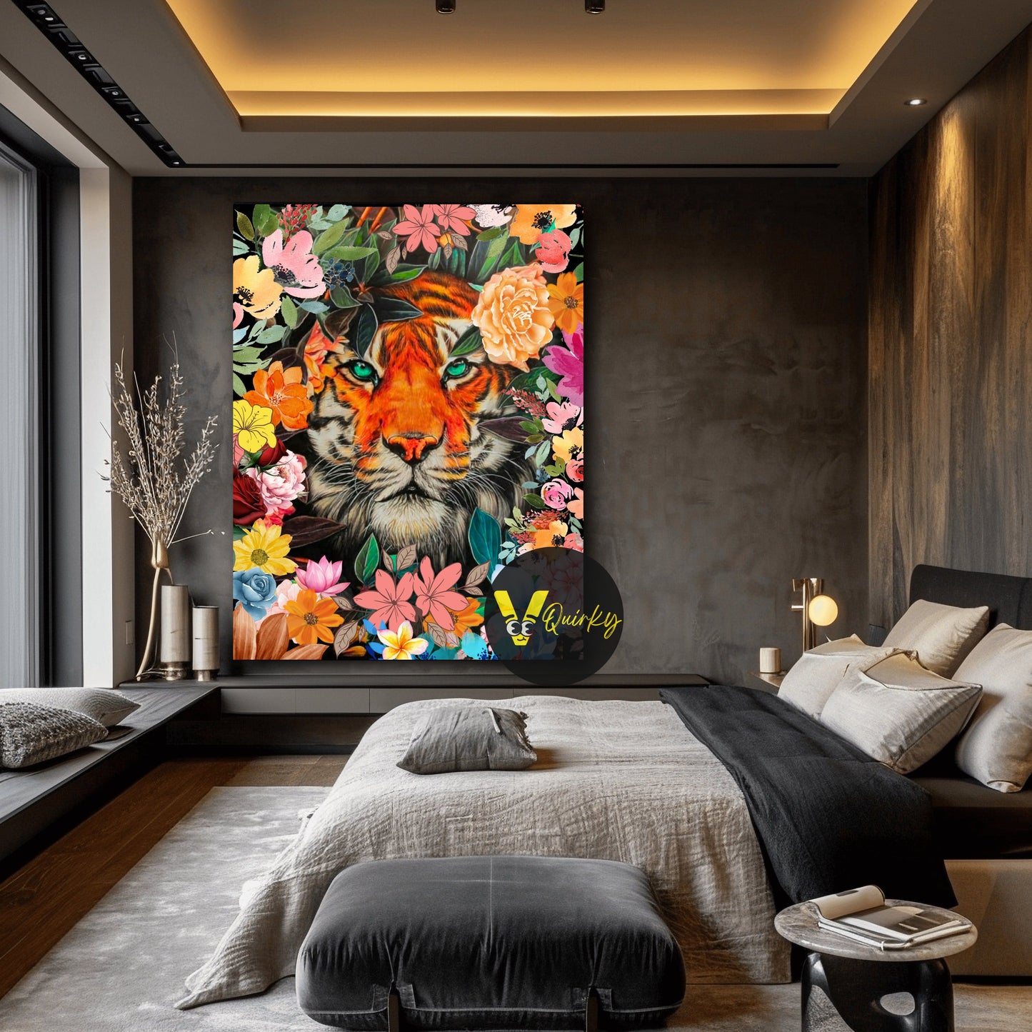Hustling Tiger V1 Canvas Painting