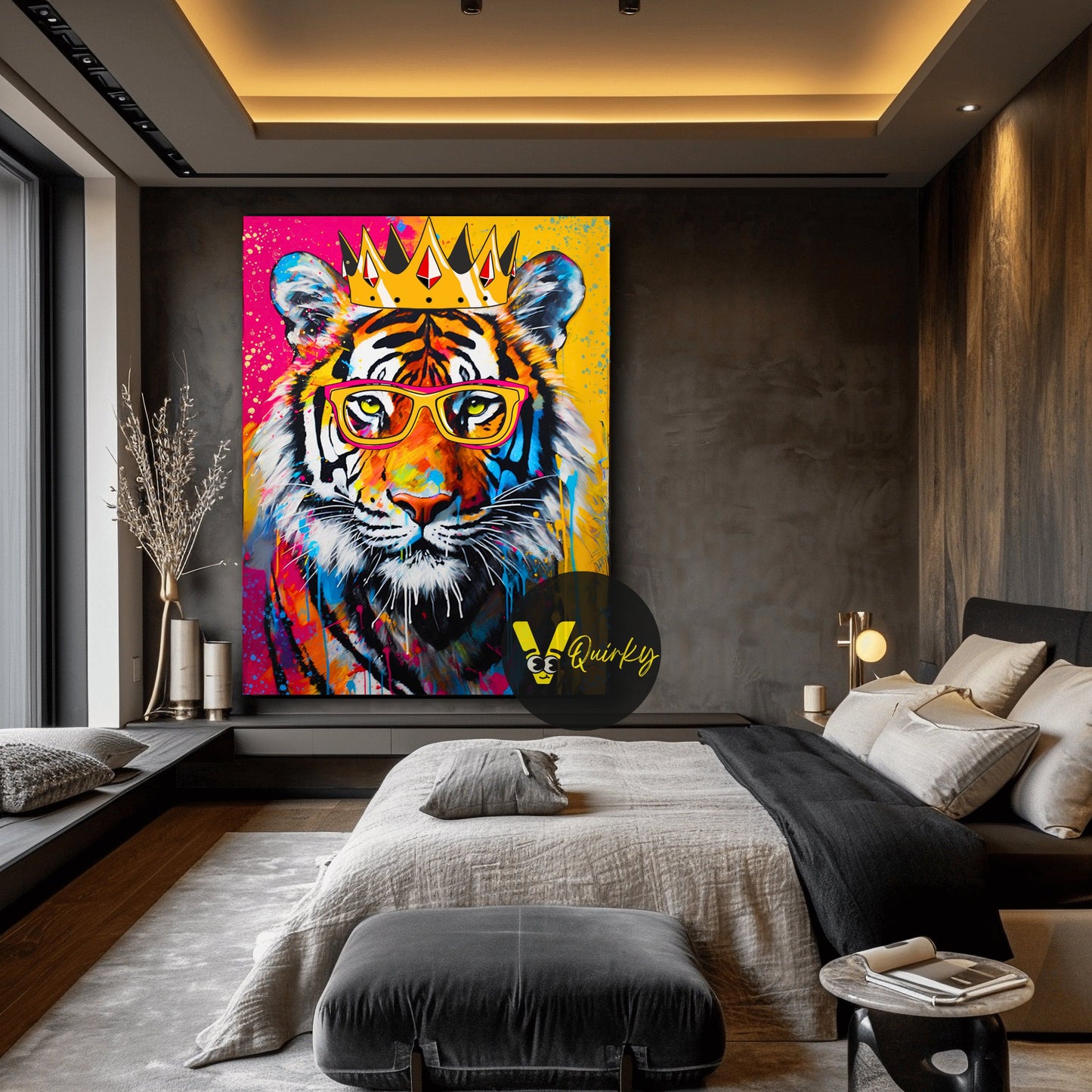 King Mafia Tiger Canvas Painting