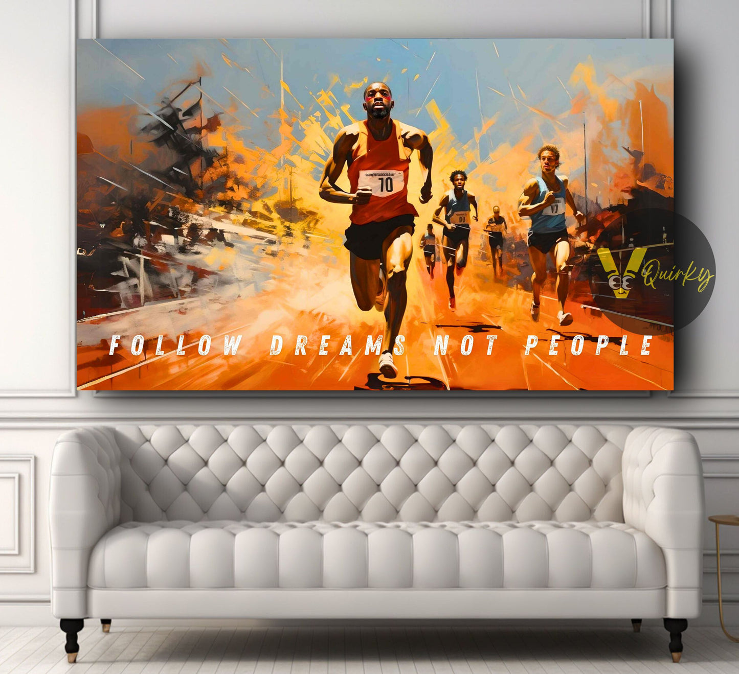 Follow Dreams Not People Canvas Painting