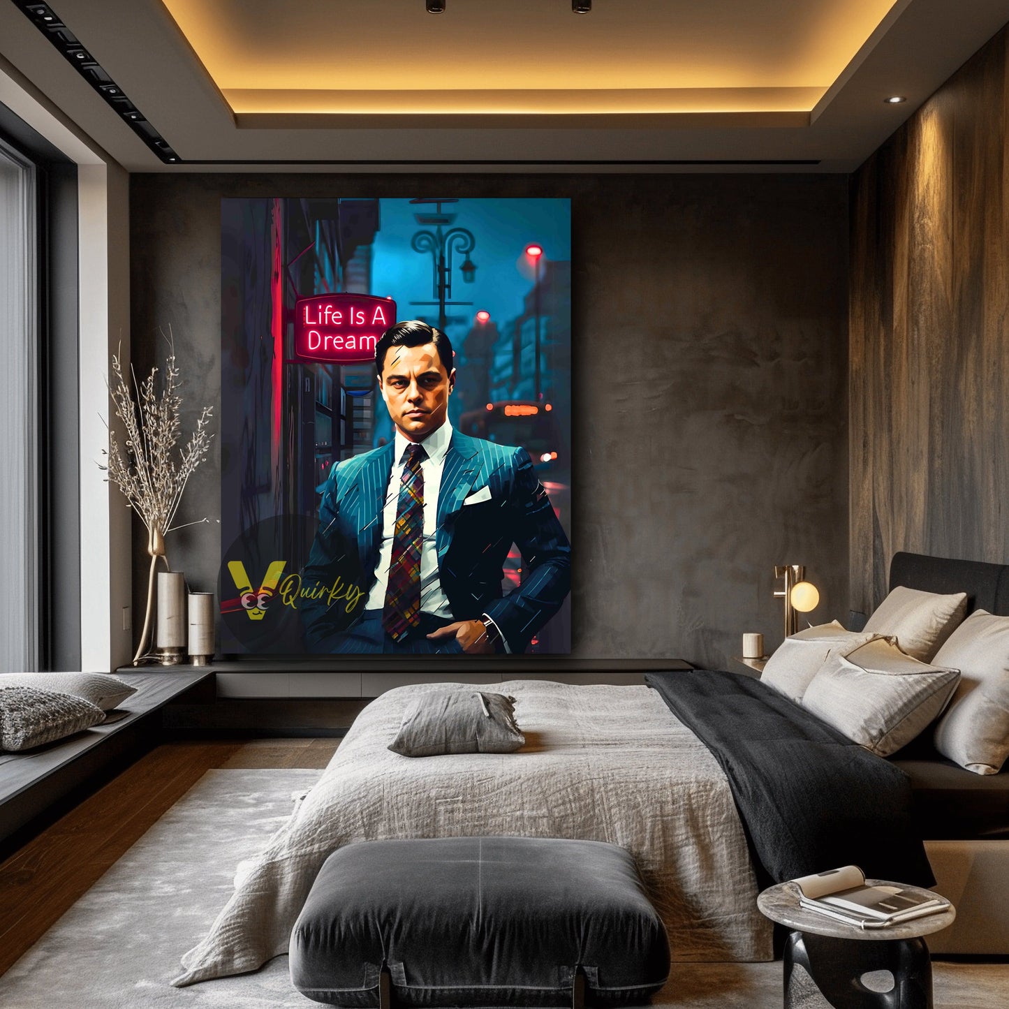 Leonardo (The Wolf Of Wall Street) Life Is A Dream Canvas Painting