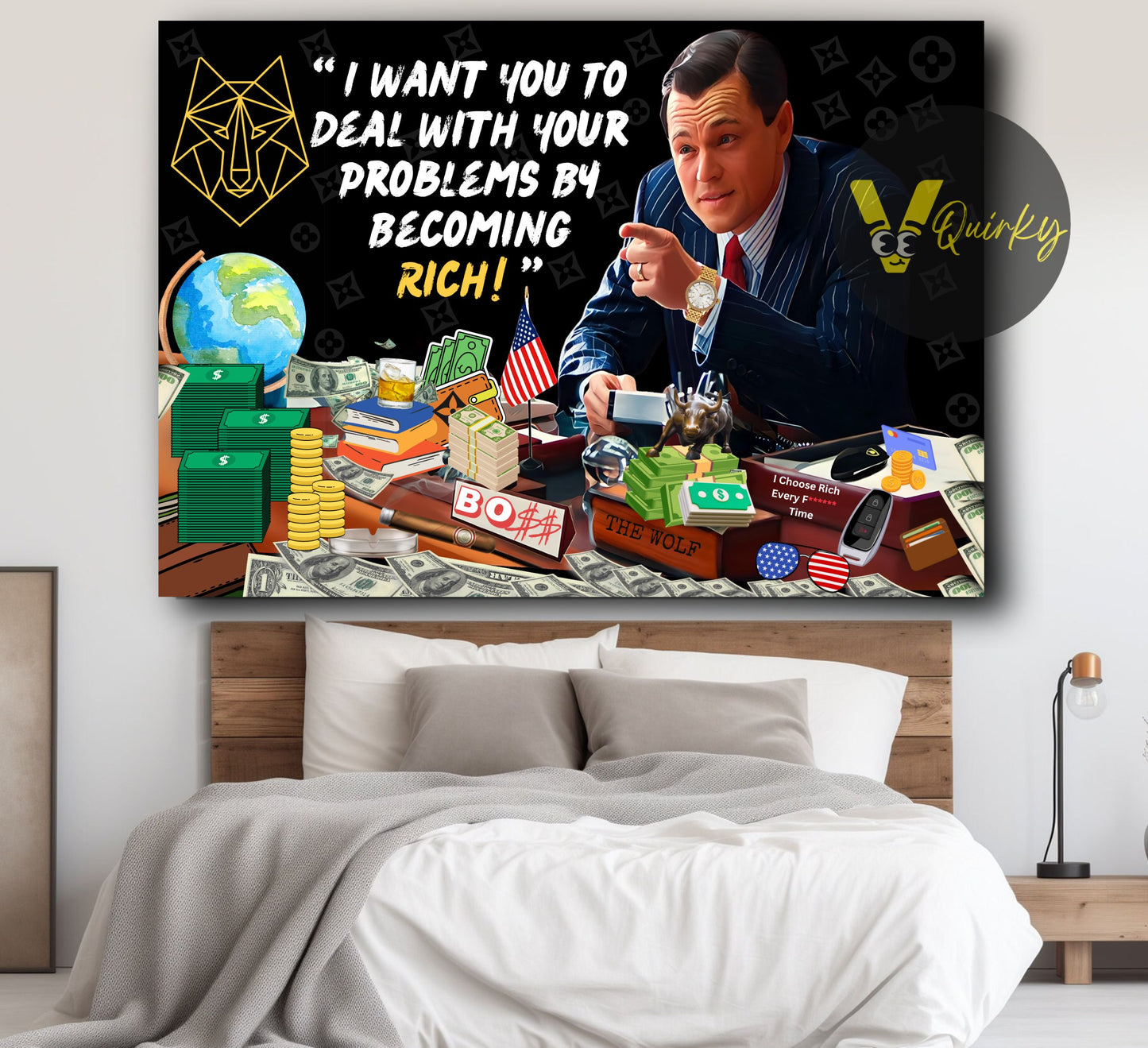 Leonardo Dicaprio (The Wolf of Wall Street 3) Canvas Painting