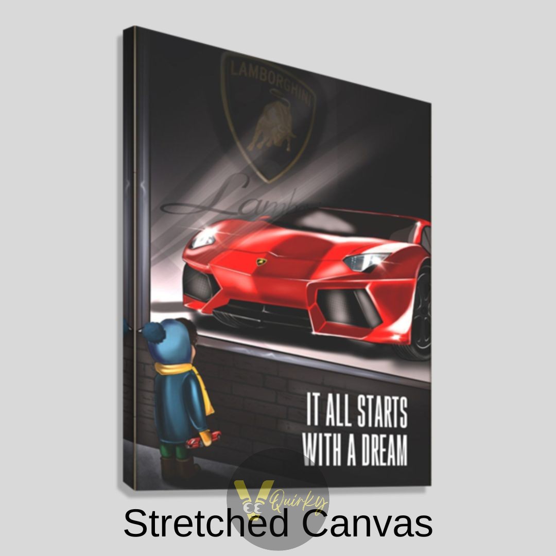 It All Starts With A Dream Vertical Canvas Painting