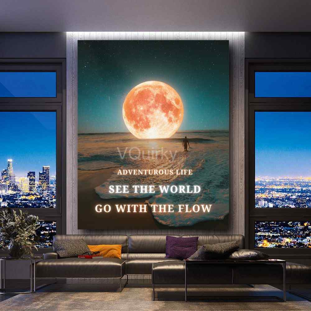 See The World Canvas Painting
