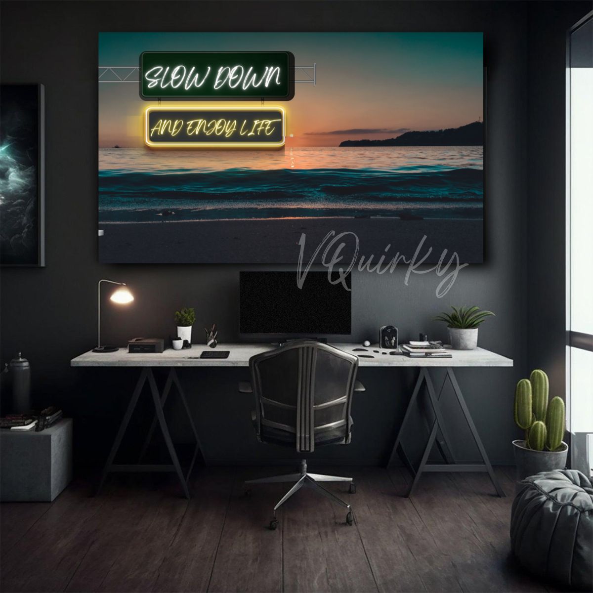 Slow Down and Enjoy Life Canvas Painting
