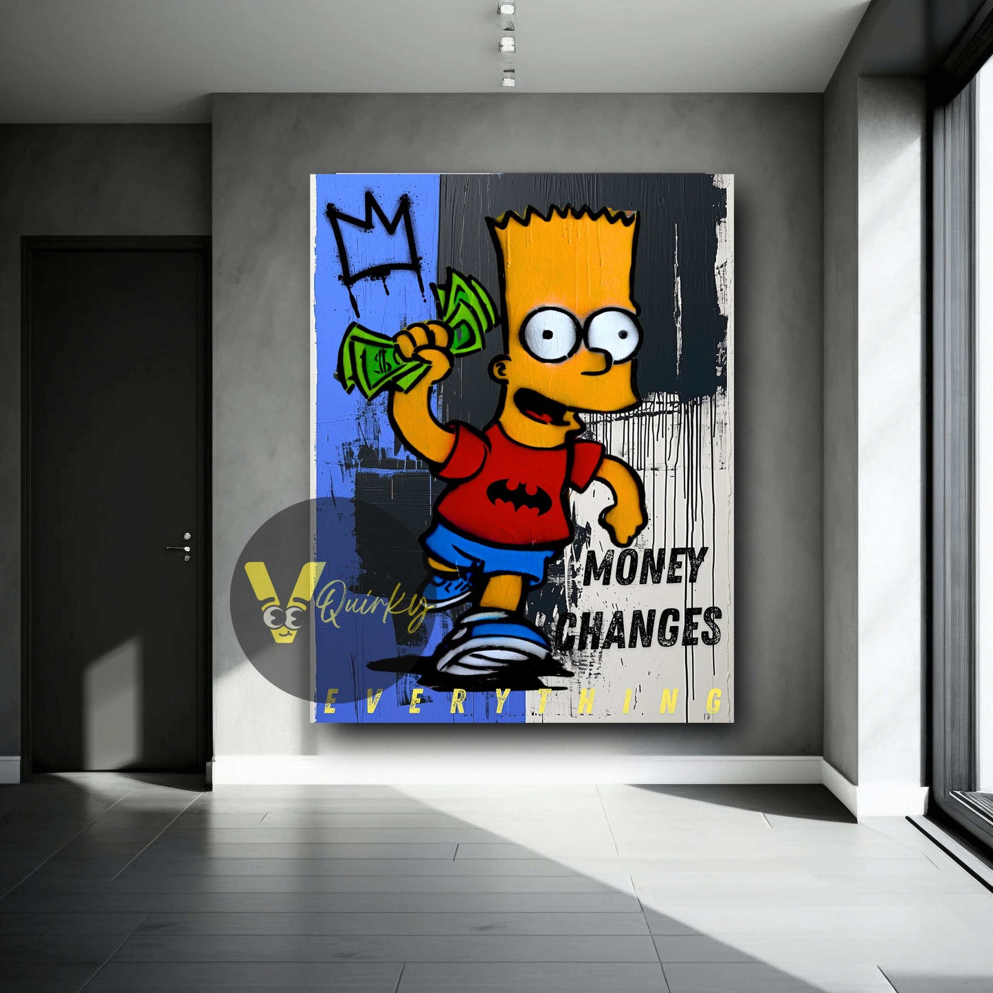 The Simpsons Money Changes Everything Canvas Painting