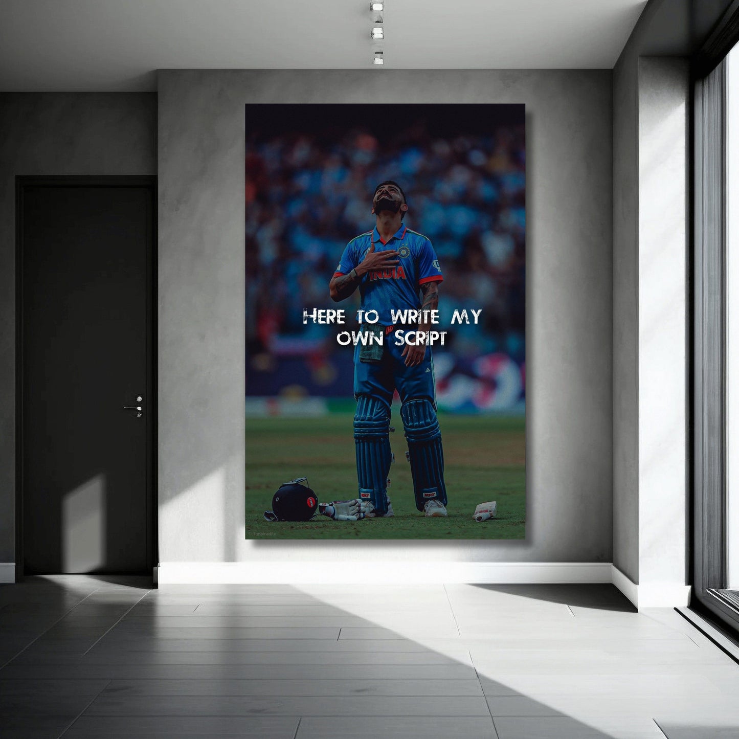 Virat Kohli Here To Write My Own Script Canvas Painting
