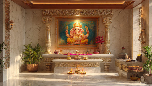 best paintings for pooja room wall decor in India