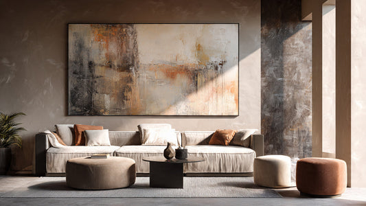 luxury abstract canvas painting for living room wall decor