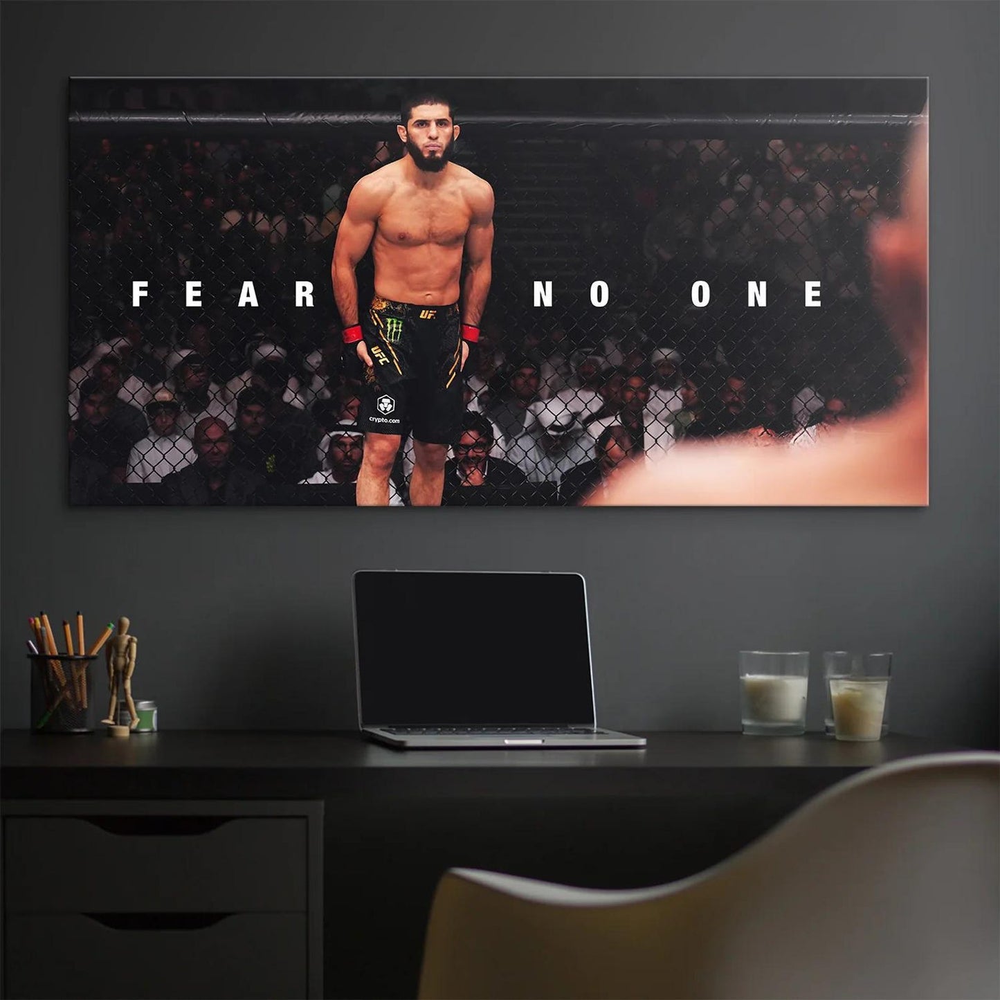 Islam Makhachev UFC Fear No One Canvas Painting