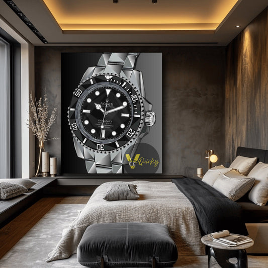 Rolex Watch Luxury Canvas Painting