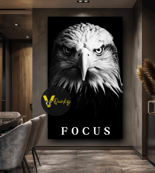 Eagle Focus  V1 Canvas Painting