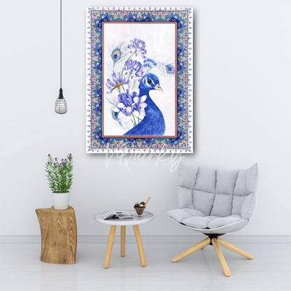 Traditional Beautiful Peacock Canvas Painting