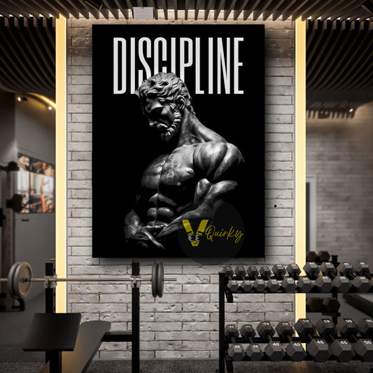 Discipline Gym V1 Canvas Painting