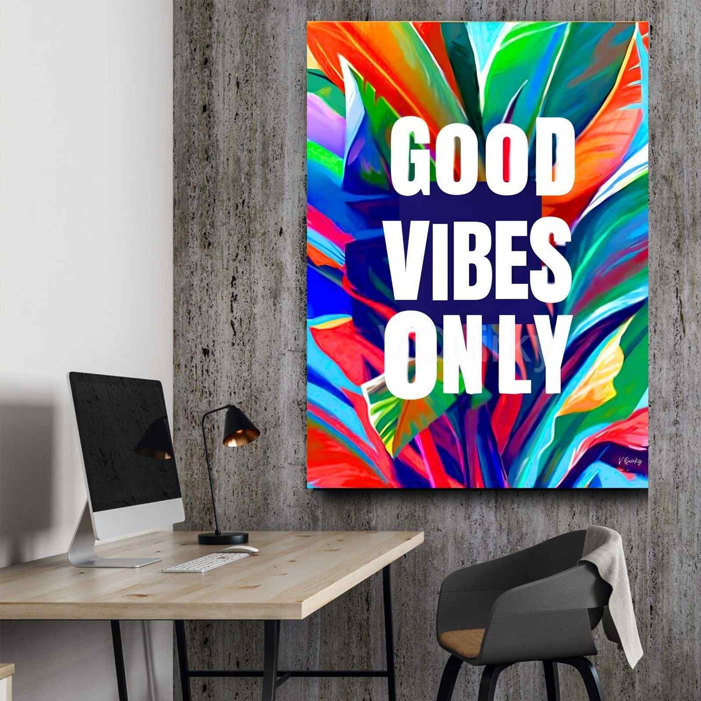 Good Vibes Only Canvas Painting