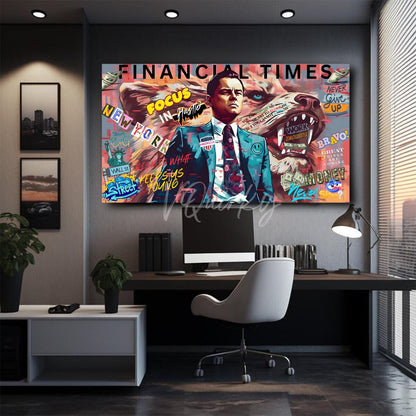 Leonardo Dicaprio (The Wolf of Wall Street) Canvas Painting