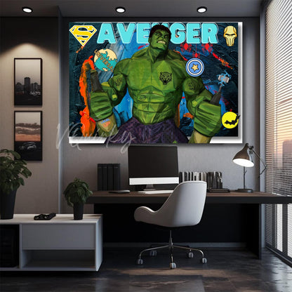 Avenger Hulk Canvas Painting