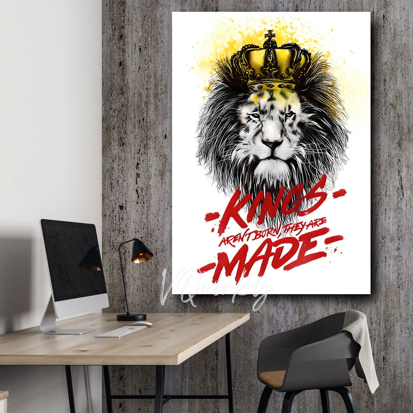 Kings Aren't Born They Are Made Canvas Painting
