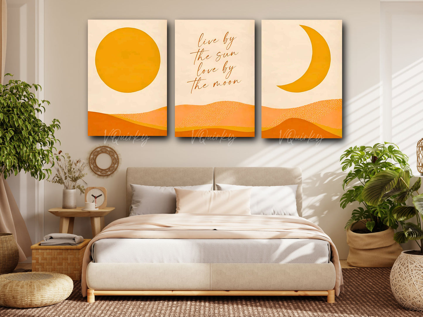 Boho Quote - Set Of 3 Canvas Painting