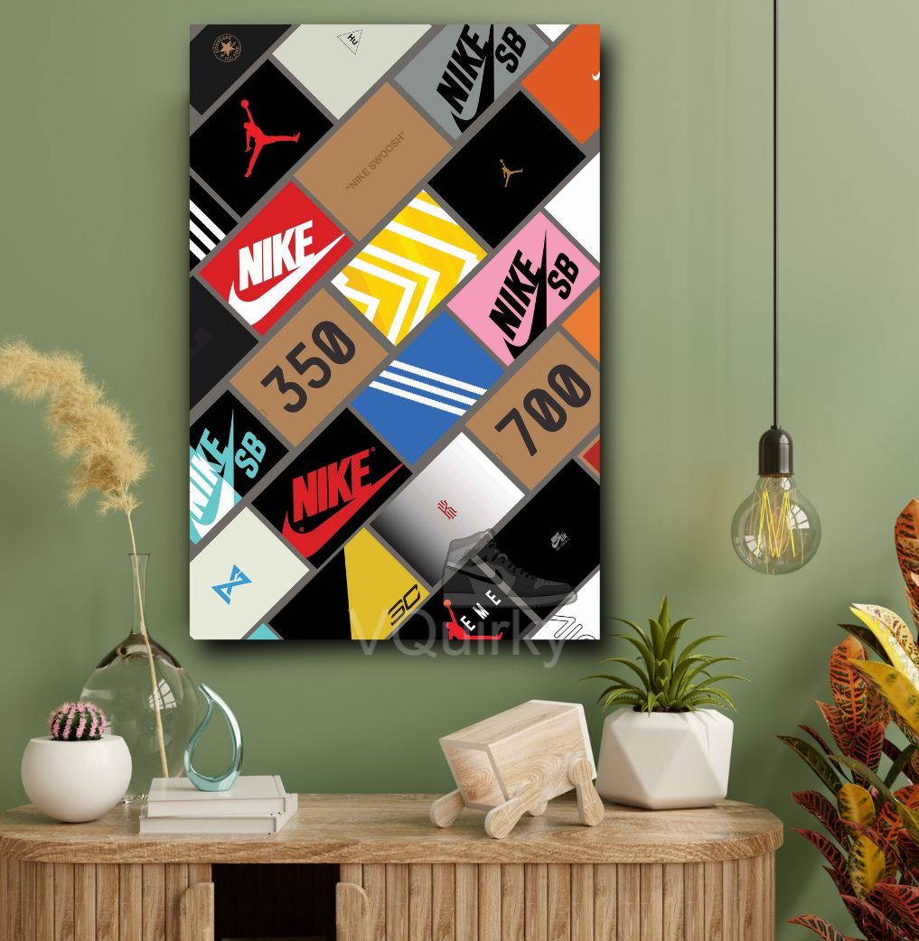 Nike Shoe Box Canvas Painting